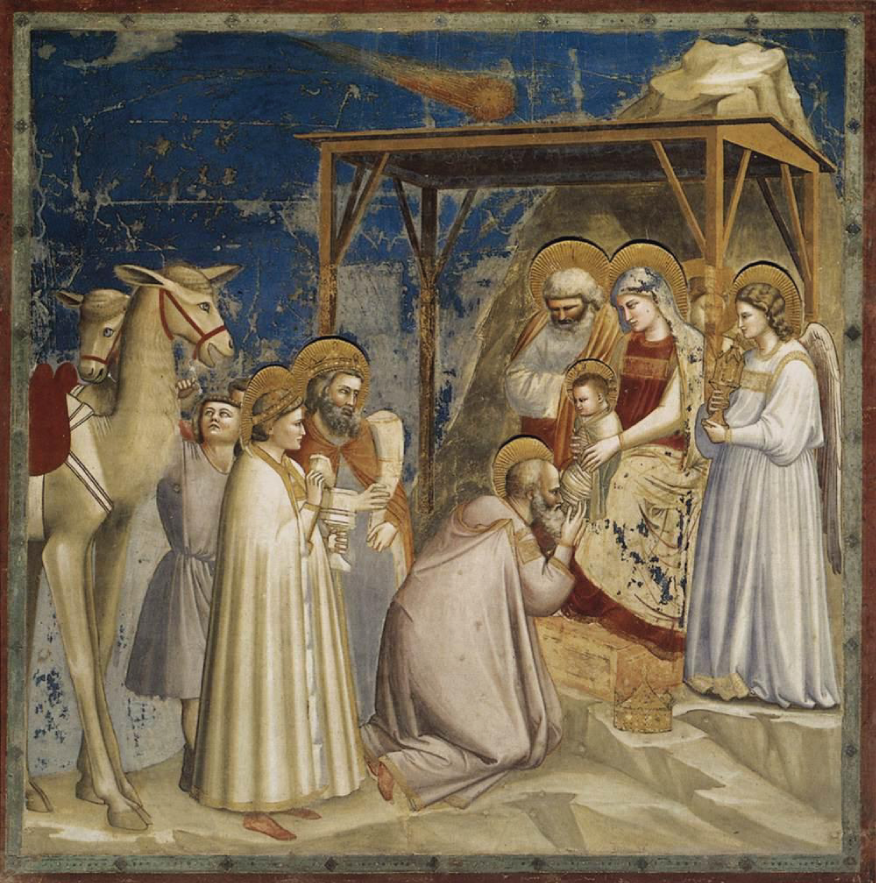 Giotto Adorazione dei Magi nella Cappella degli Scrovegni